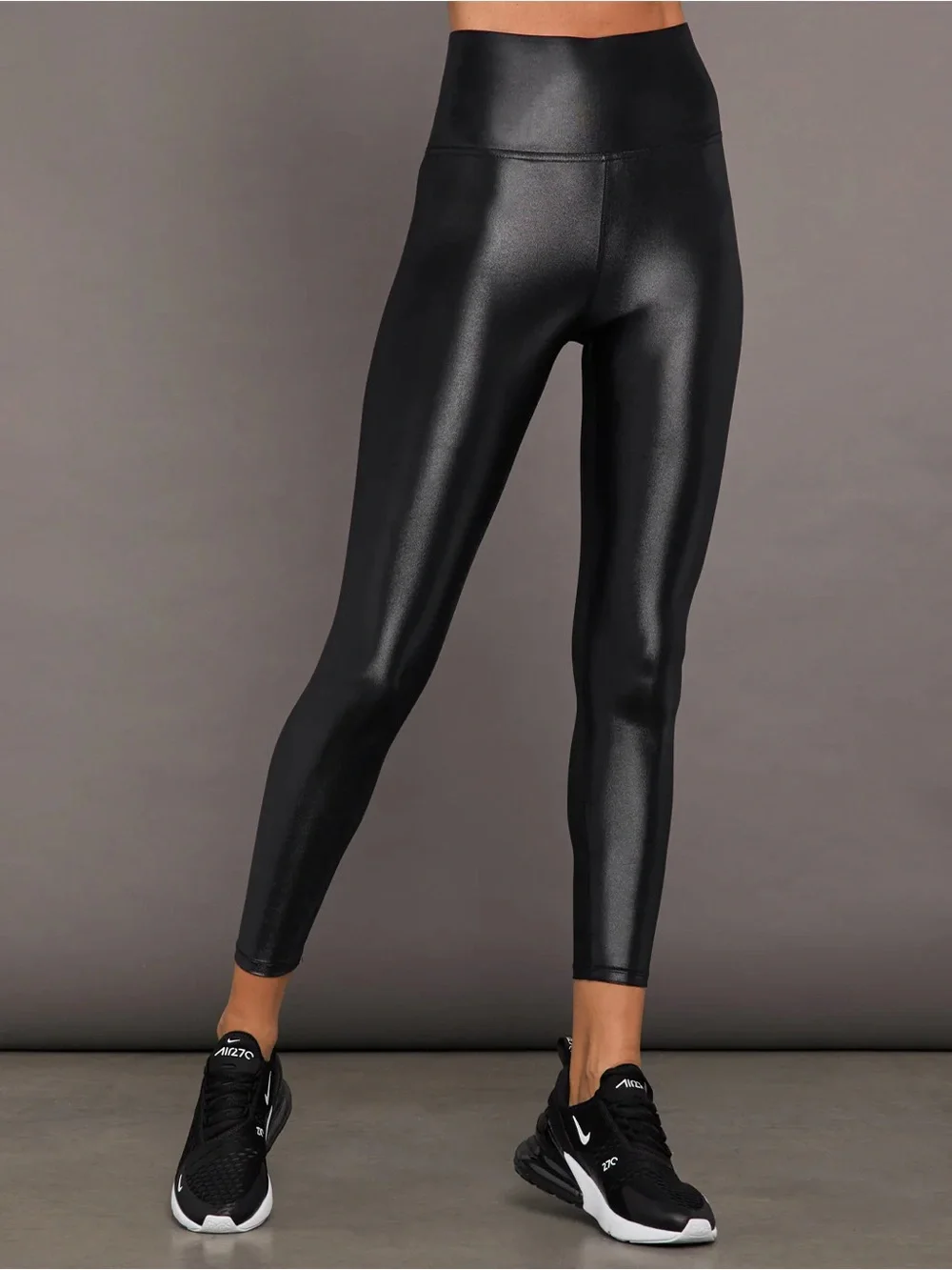 Carbon38 Takara Shine High Rise 7/8 Leggings Black XS Liquid Shine